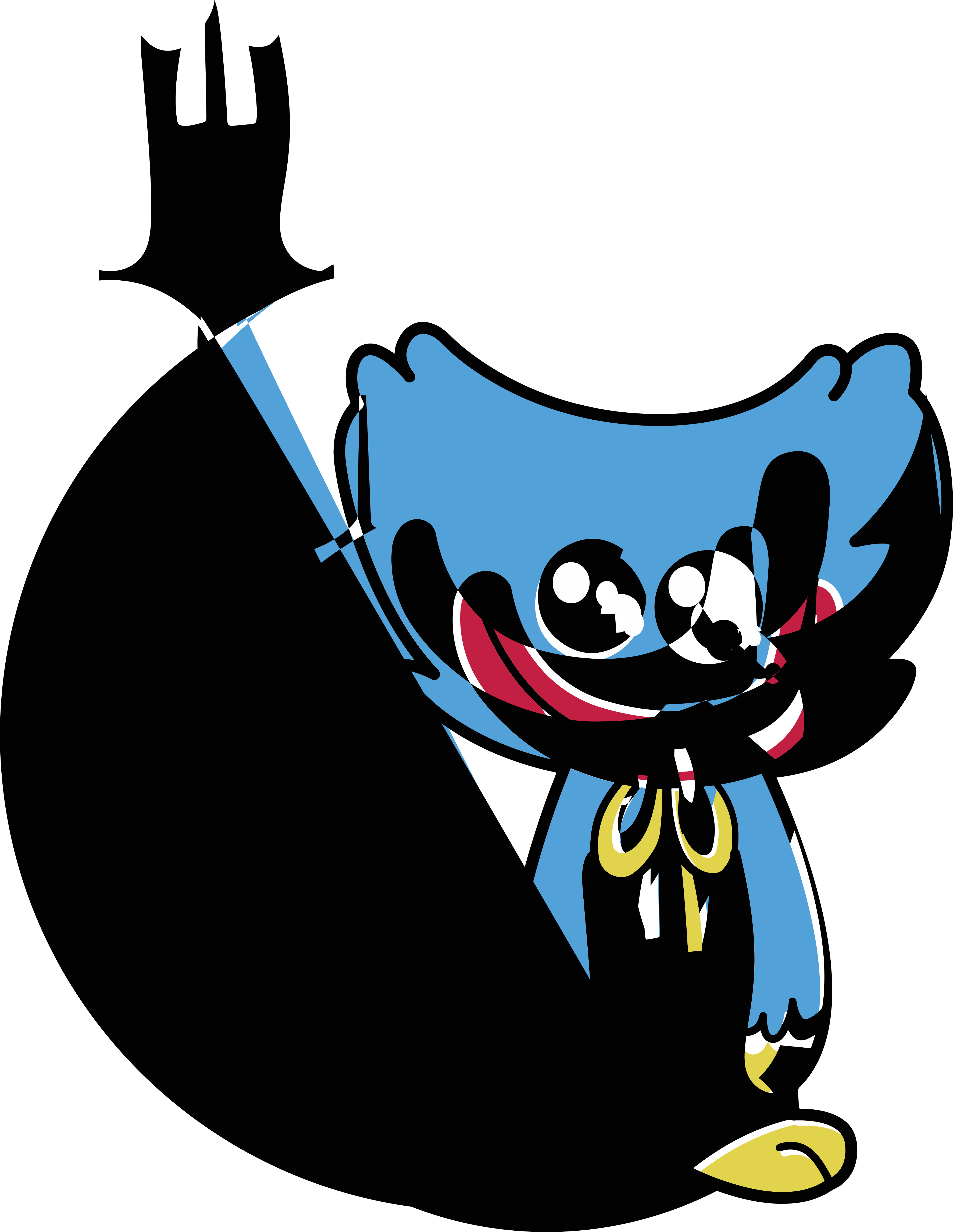 Huggy Wuggy 1 Craft Design Svg File Free Vectors